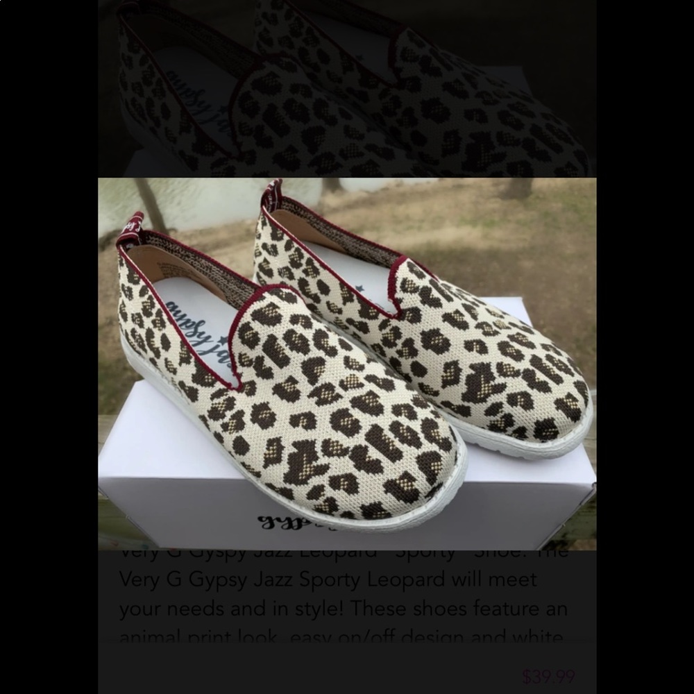 Very G Gypsy Jazz “Sporty” Leopard Shoe
